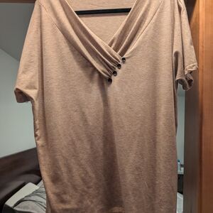Elegant Tan Women's Top